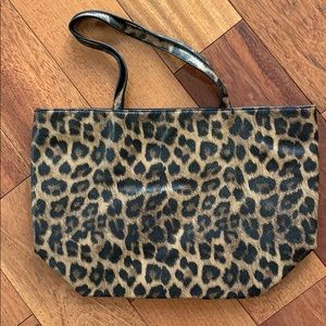 Chico’s large cheetah print tote